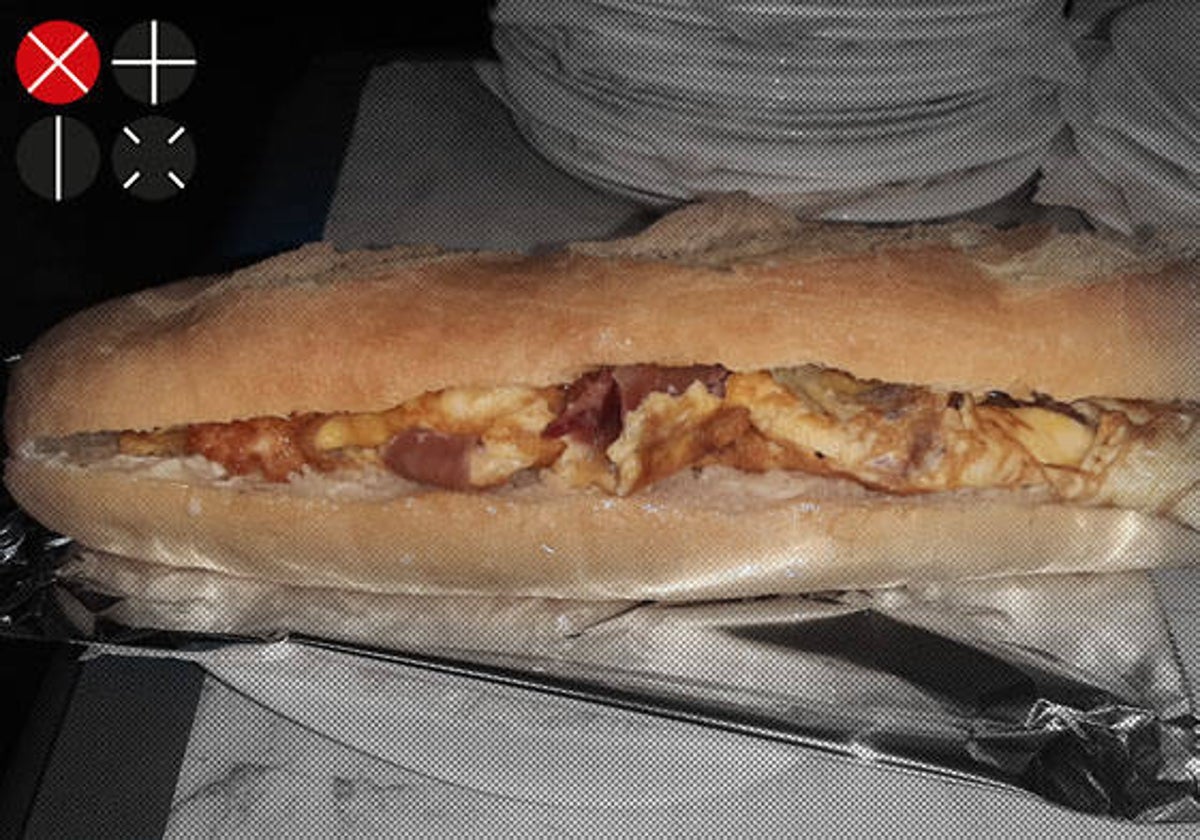 Uno de los bocadillos del bar Ávila.