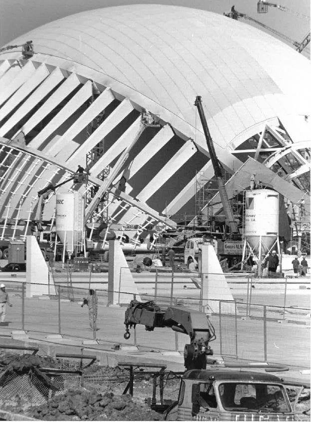 Así se construyó l&#039;Hemisfèric de la Ciudad de las Artes y las Ciencias de Valencia
