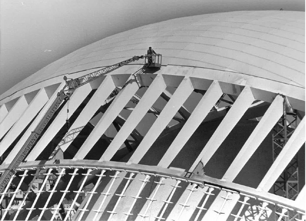 Así se construyó l&#039;Hemisfèric de la Ciudad de las Artes y las Ciencias de Valencia