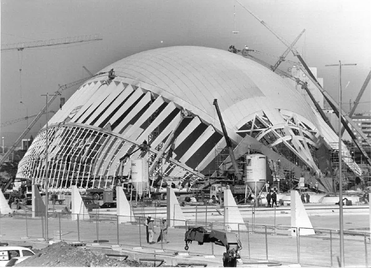 Así se construyó l&#039;Hemisfèric de la Ciudad de las Artes y las Ciencias de Valencia
