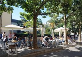 La terraza del bar Rivendel.