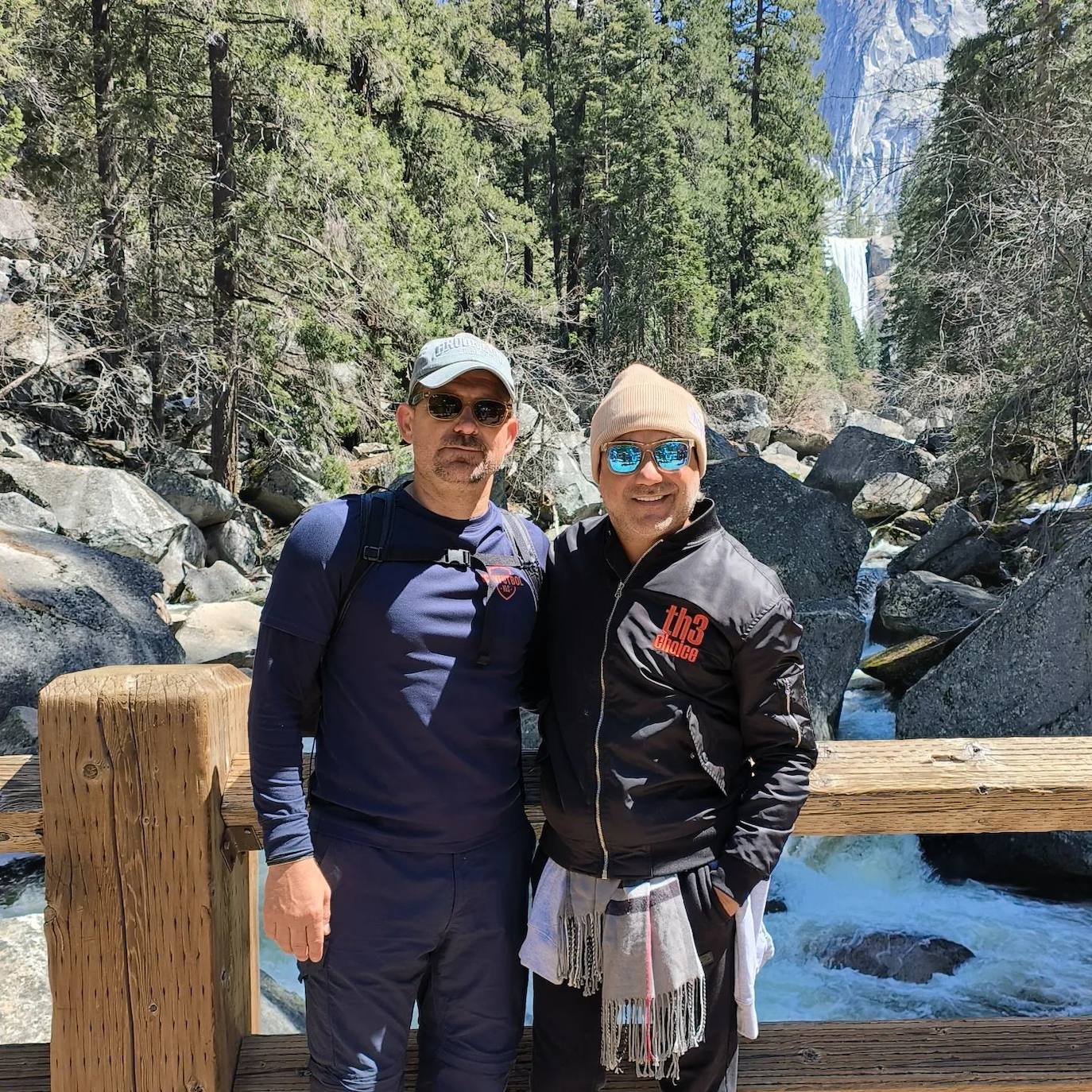 Enrique Arce y Alfonso Porto en Yosemite.