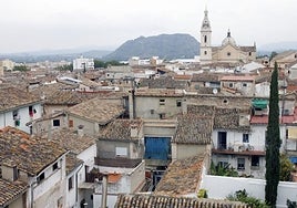 Viviendas en el casco antiguo de Xàtiva.