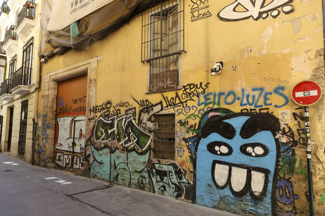 Los grafitis en el barrio de El Carmen