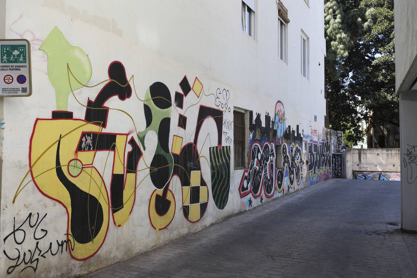 Los grafitis en el barrio de El Carmen