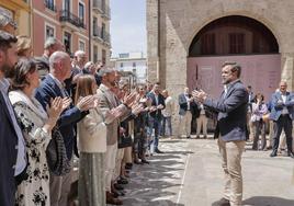 Espinosa de los Monteros, junto a los candidatos de Vox por la circunscripción de Valencia.