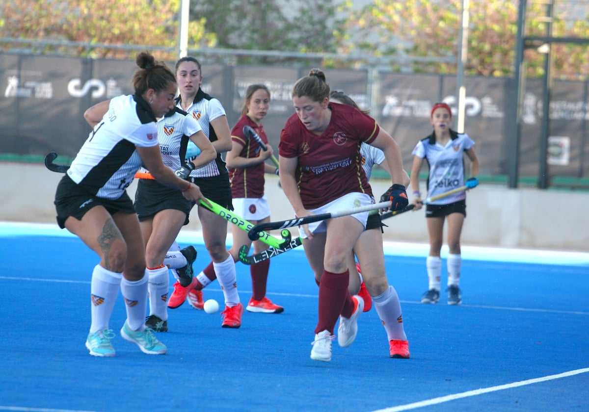 Jugadoras del Xaloc, durante un encuentro.