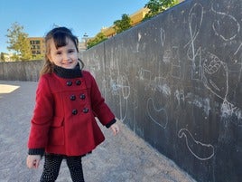 Vera, una de las dos niñas fallecidas en el castillo, en una foto de archivo.