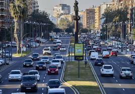 Avenida de Ausiàs March de Valencia.