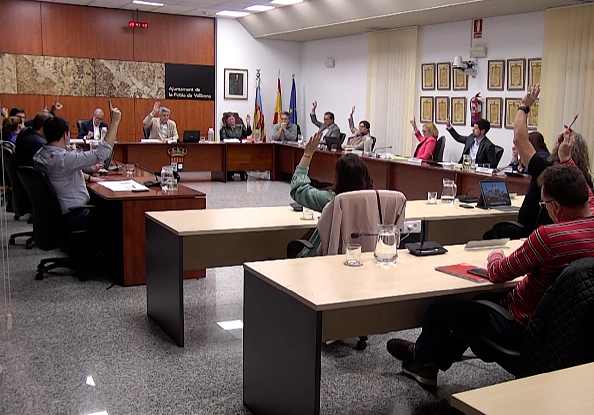 Pleno de la Pobla de Vallbona.