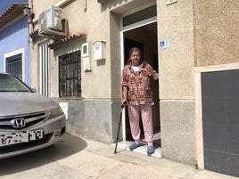 María Espinosa, una de las vecinas afectadas en Sant Enric de Gandia.