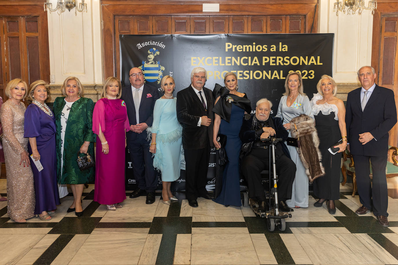 Los asistentes a la gala de los premios de Marisa Marín