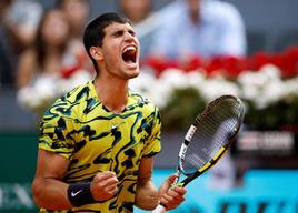 Alcaraz - Dimitrov: horario y dónde ver por televisión el partido del Mutua Madrid Open