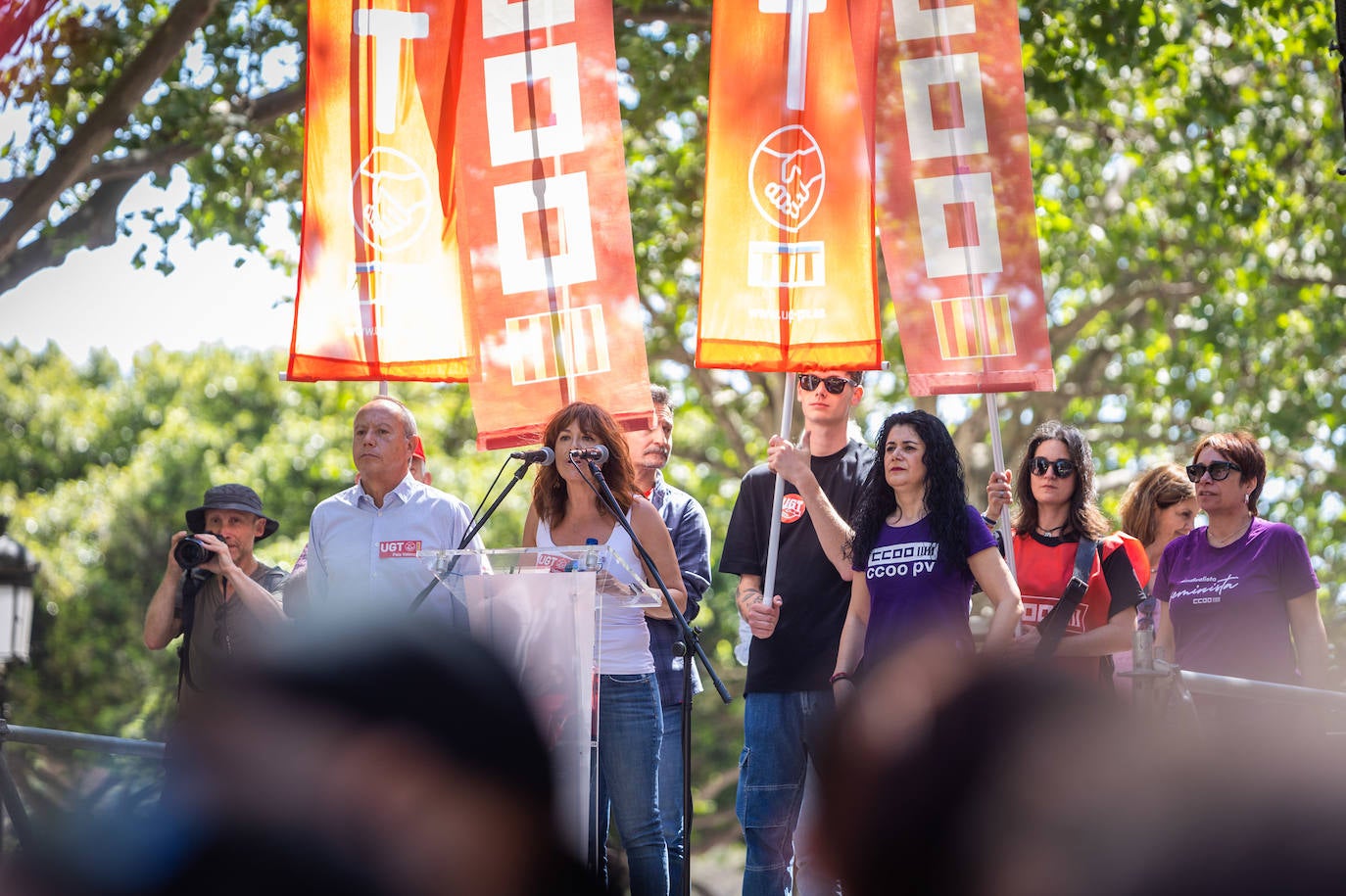 Así ha transcurrido la manifestación del 1 de mayo en Valencia