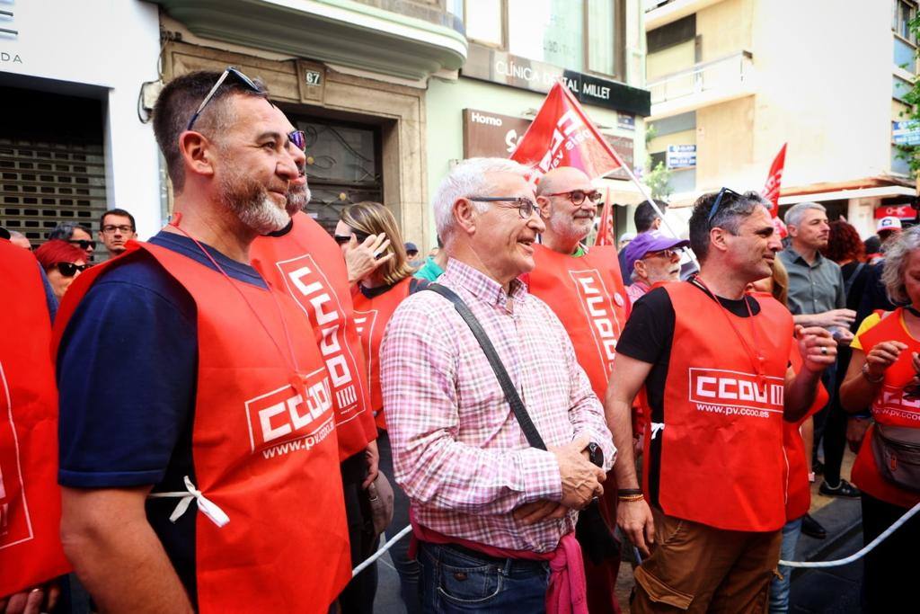 Así ha transcurrido la manifestación del 1 de mayo en Valencia