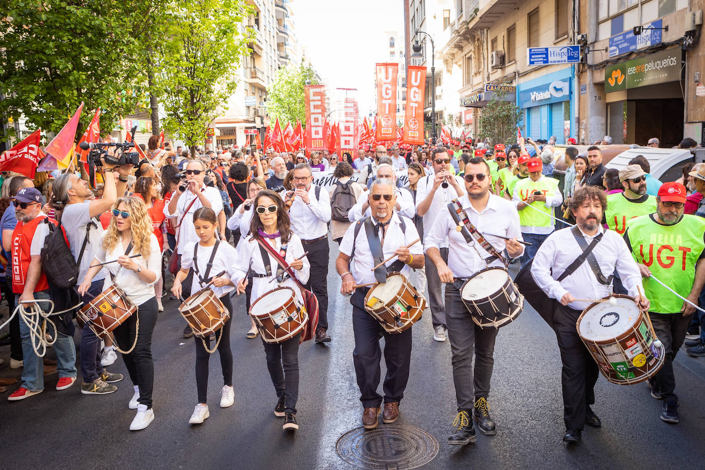 Así ha transcurrido la manifestación del 1 de mayo en Valencia