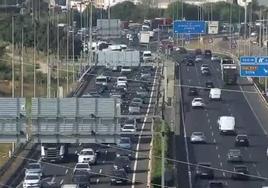 Largas colas en la Pista de Silla este martes