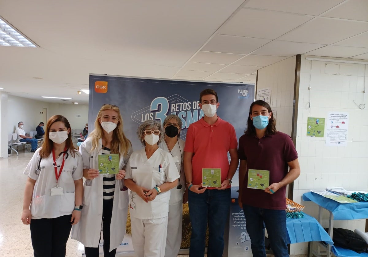 Campaña realizada en el Hospital de Xàtiva este martes.