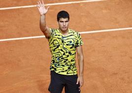 Alcaraz, con su camiseta.