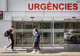 Acceso al servicio de Urgencias del Hospital Clínico de Valencia.