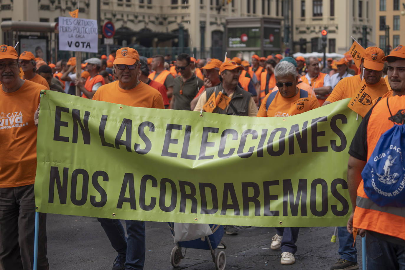 Así ha sido la manifestación en defensa de la caza celebrada en Valencia