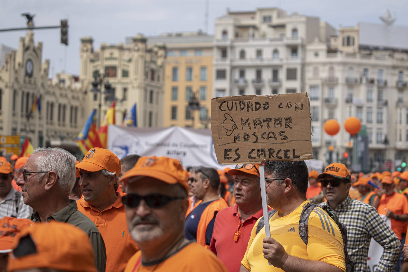 Así ha sido la manifestación en defensa de la caza celebrada en Valencia