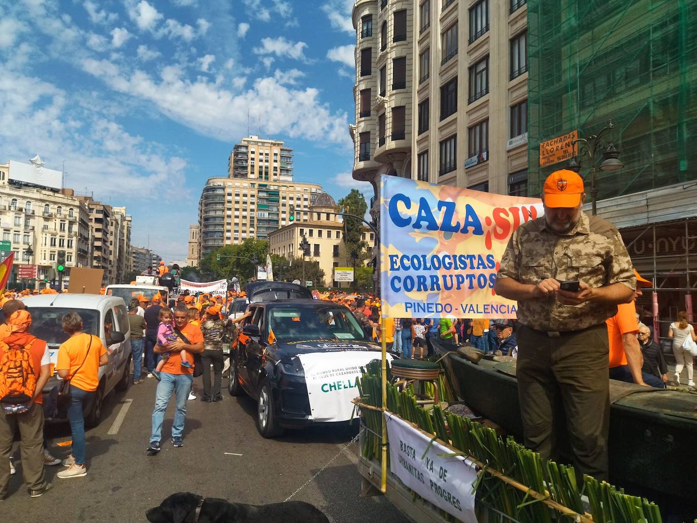 Así ha sido la manifestación en defensa de la caza celebrada en Valencia