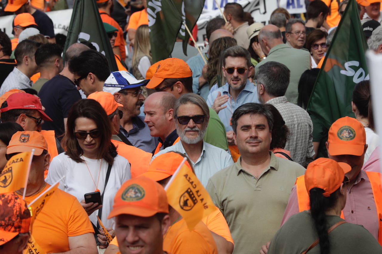 Así ha sido la manifestación en defensa de la caza celebrada en Valencia