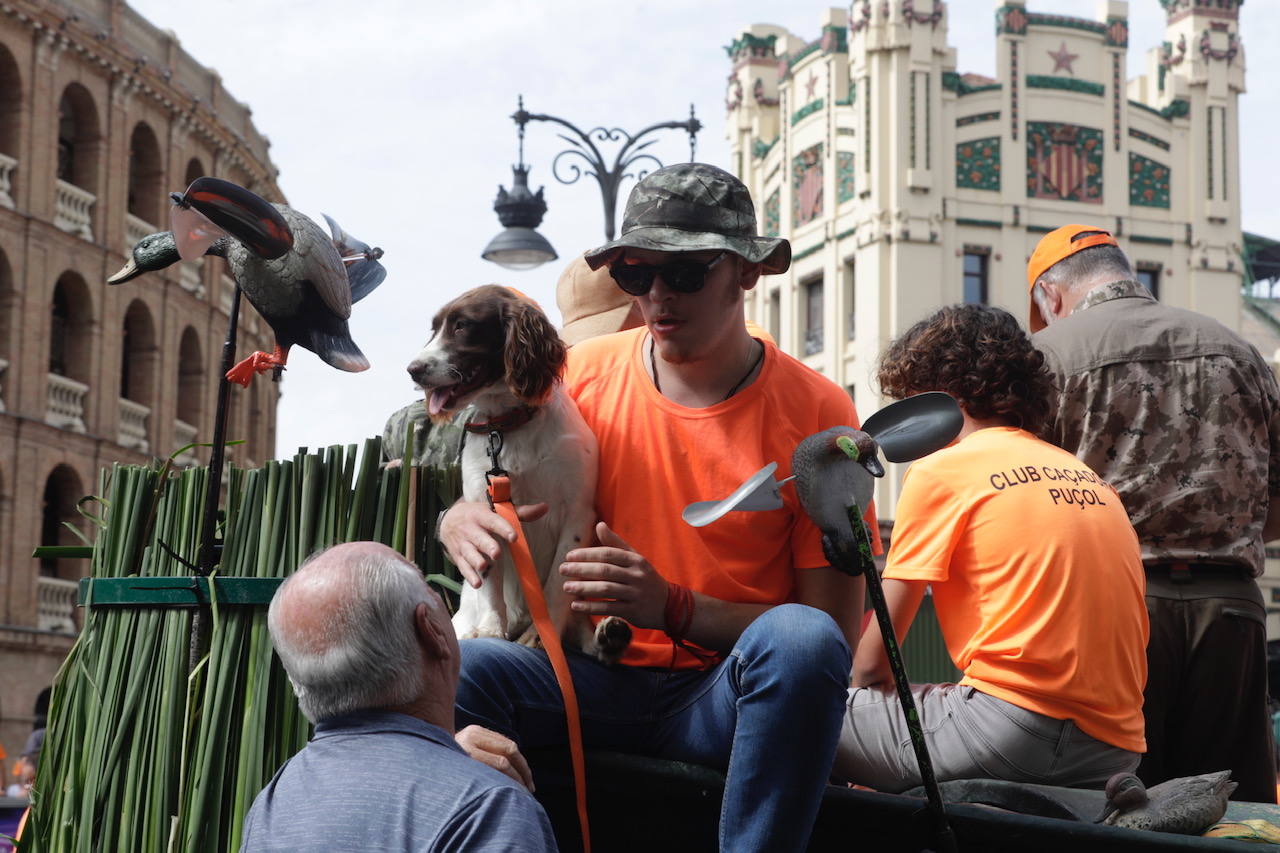 Así ha sido la manifestación en defensa de la caza celebrada en Valencia