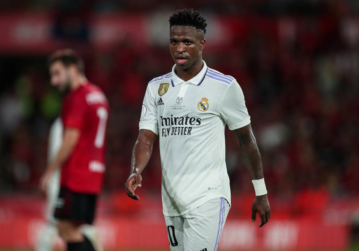 El jugador del Real Madrid, Vinicius Jr, en un lance del encuentro