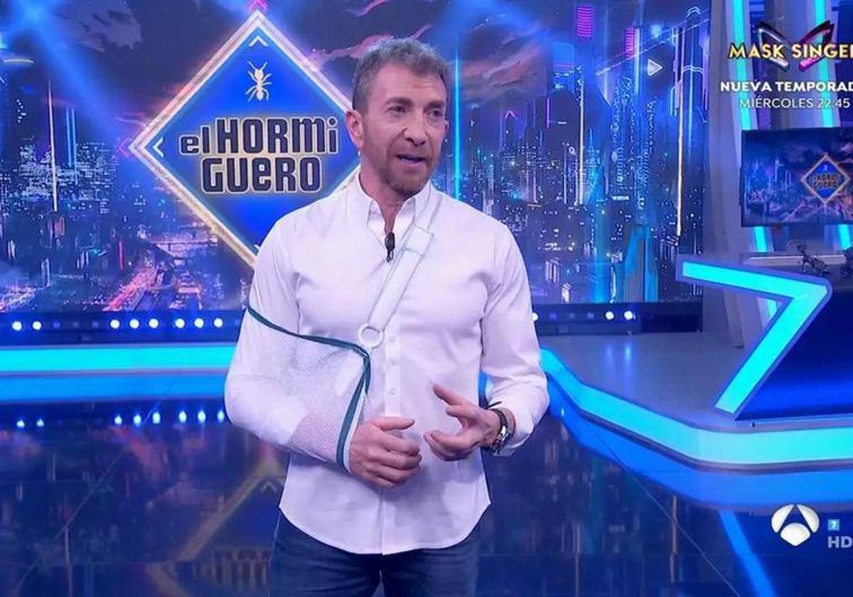 Pablo Motos durante el programa de este martes en 'El Hormiguero'