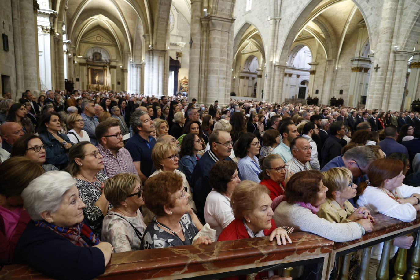 La Catedral de Valencia en la celebración de la misa solemne del centenario de la coronación