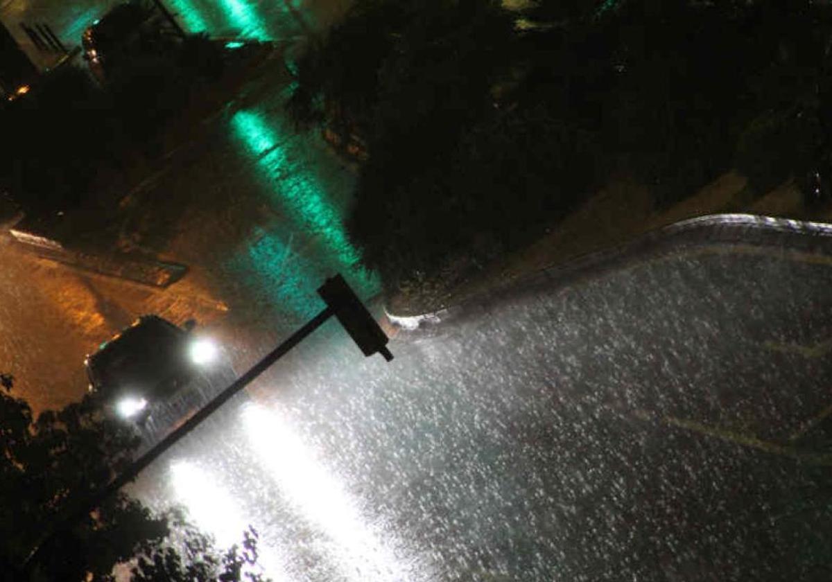 Lluvias fuertes en Valencia.