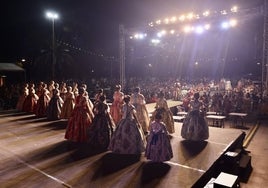 Preselecciones falleras, en los pabellones del jardín del Turia.