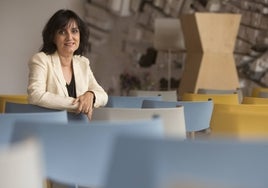 Marina Sender en el Colegio de Arquitectos.