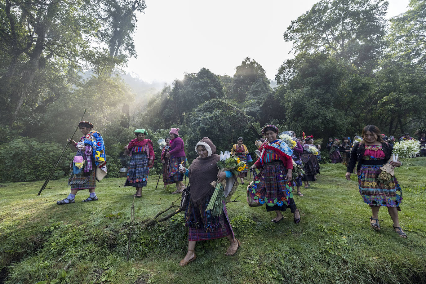 El tradicional ritual de los indígenas de Guatemala