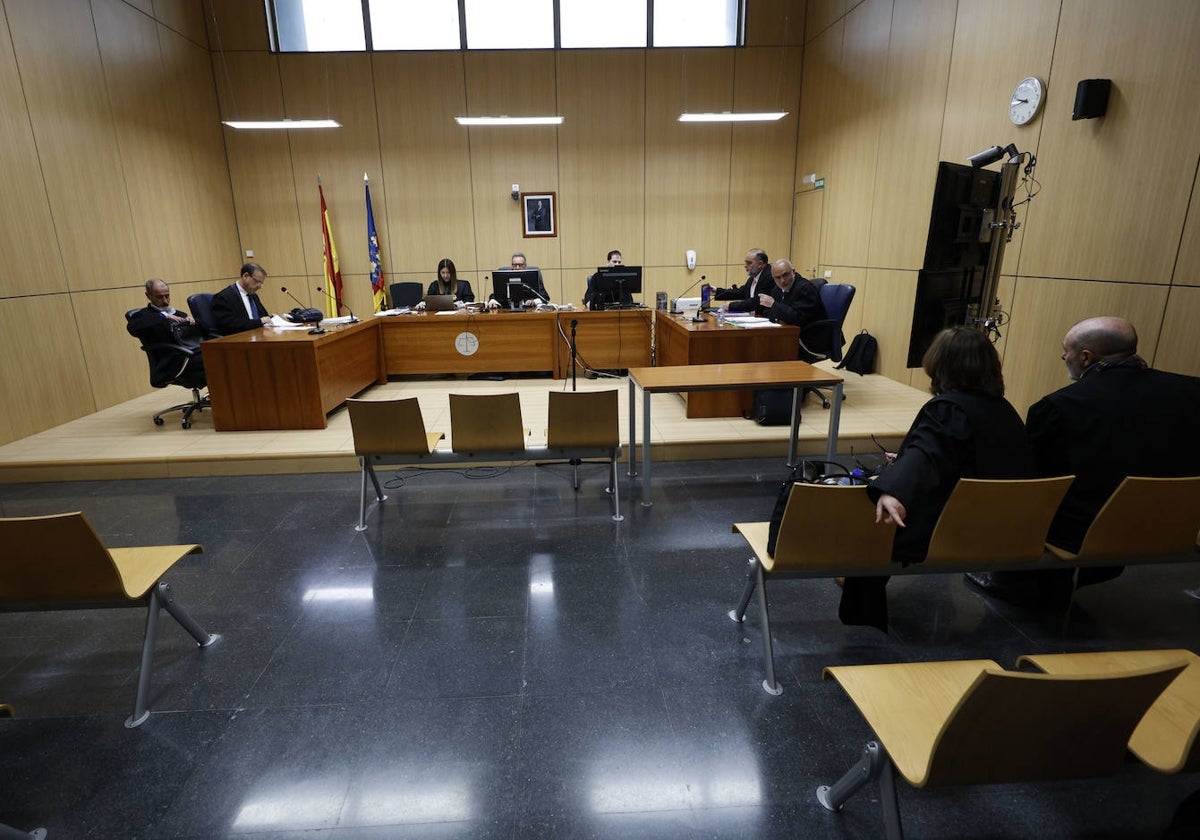 Un juicio en la Ciudad de la Justicia de Valencia.