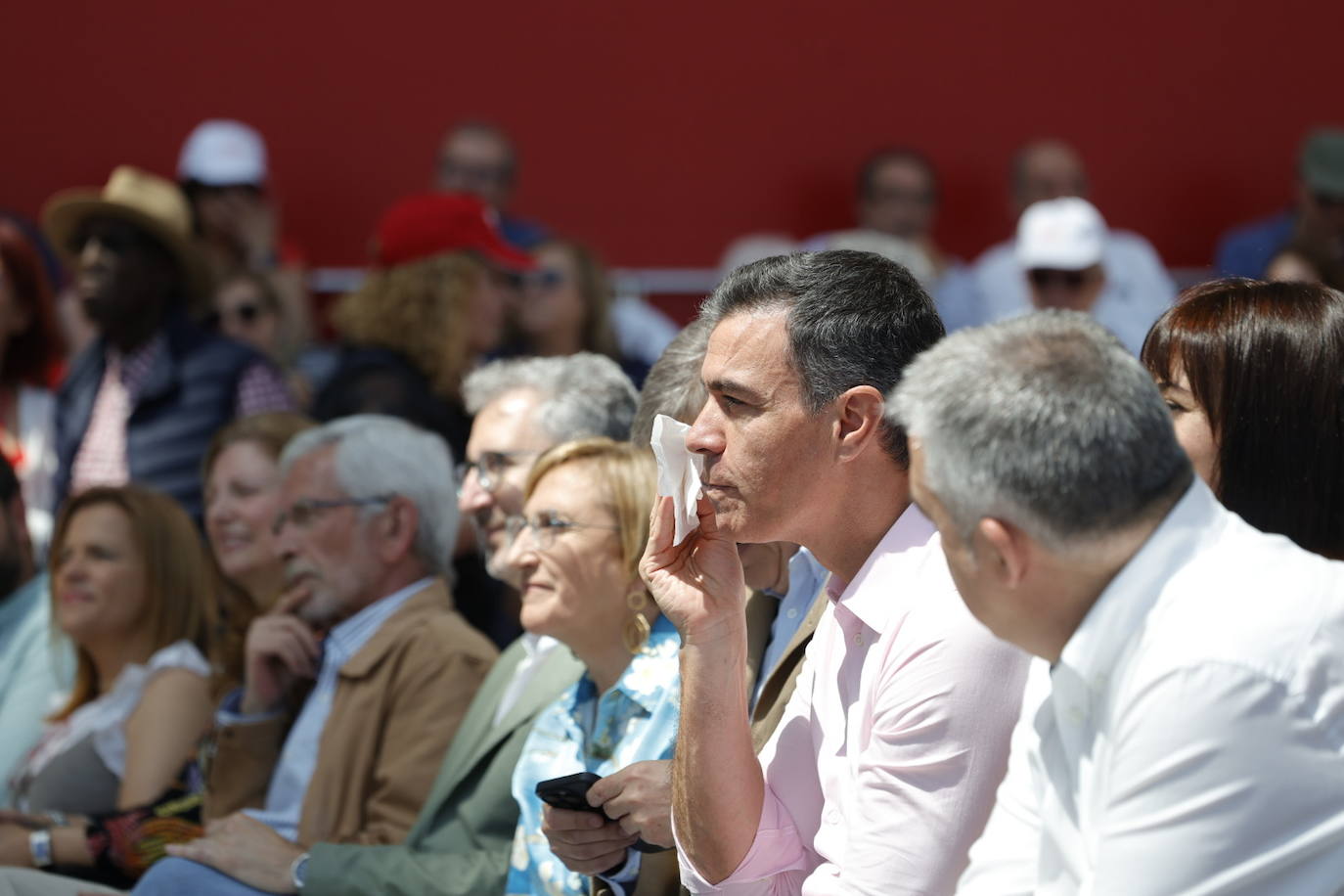 Fotos del mitin de Pedro Sánchez en Valencia antes del 28-M