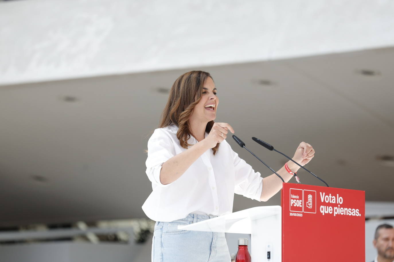 Fotos del mitin de Pedro Sánchez en Valencia antes del 28-M