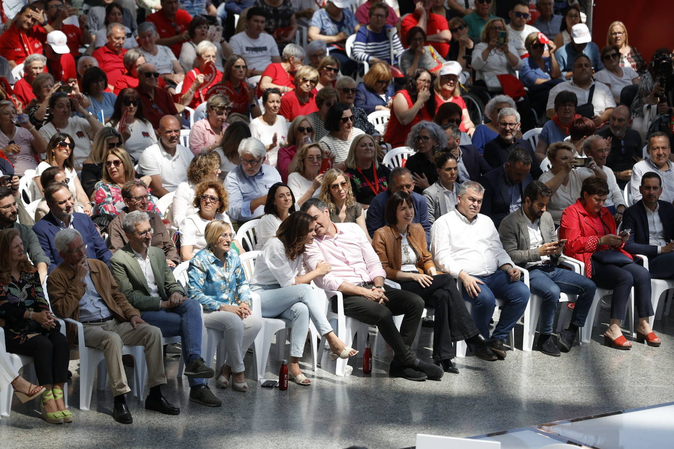 Fotos del mitin de Pedro Sánchez en Valencia antes del 28-M