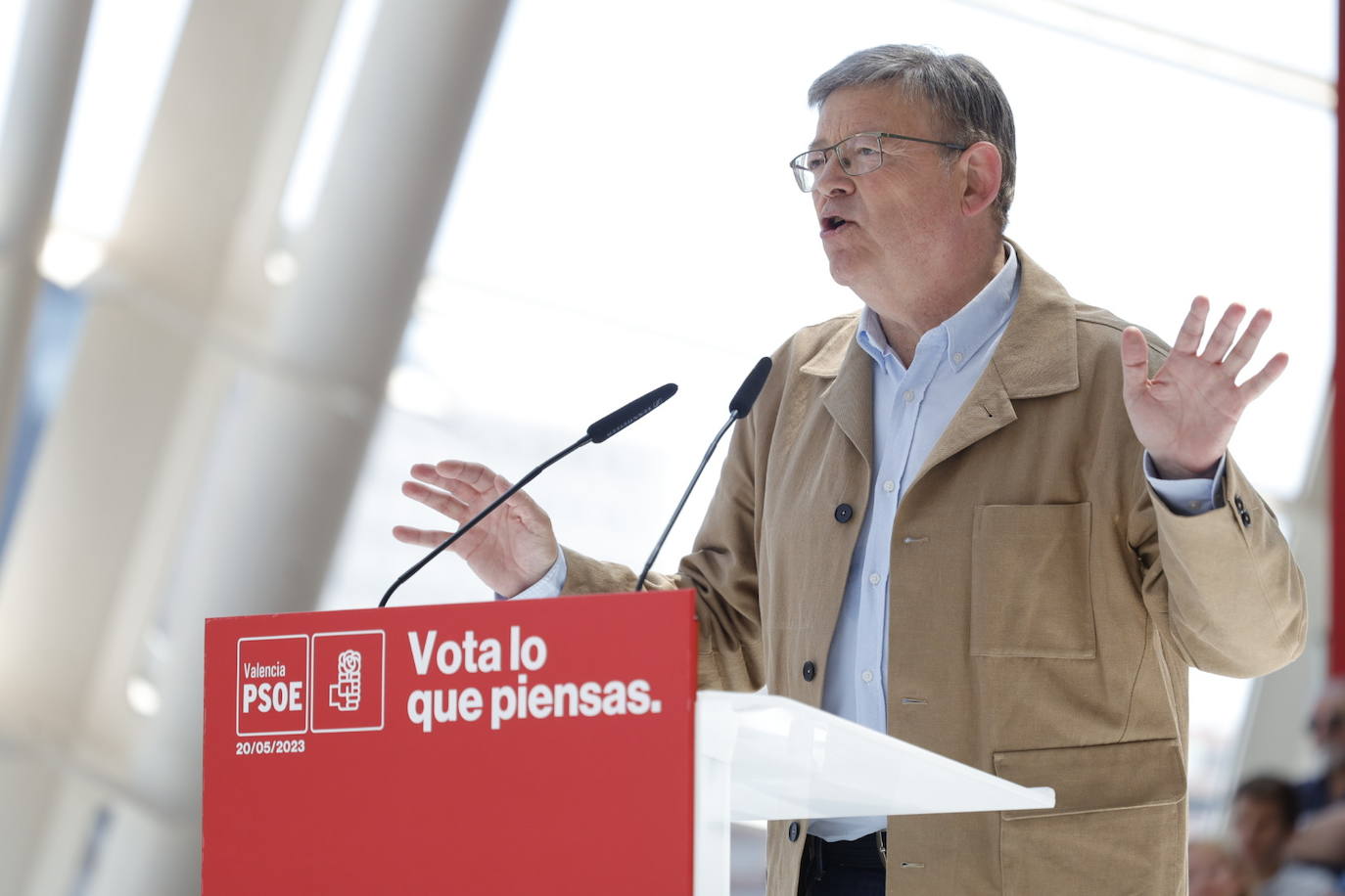 Fotos del mitin de Pedro Sánchez en Valencia antes del 28-M