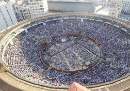 Mitin del Partido Popular en la plaza de toros, en 2015.