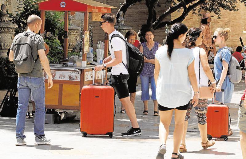 Turistas en Valencia