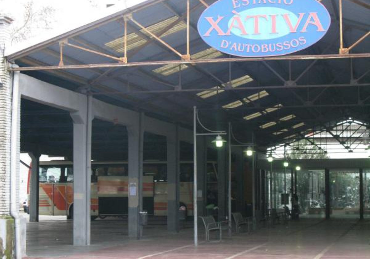 Estación de autobuses de Xàtiva.