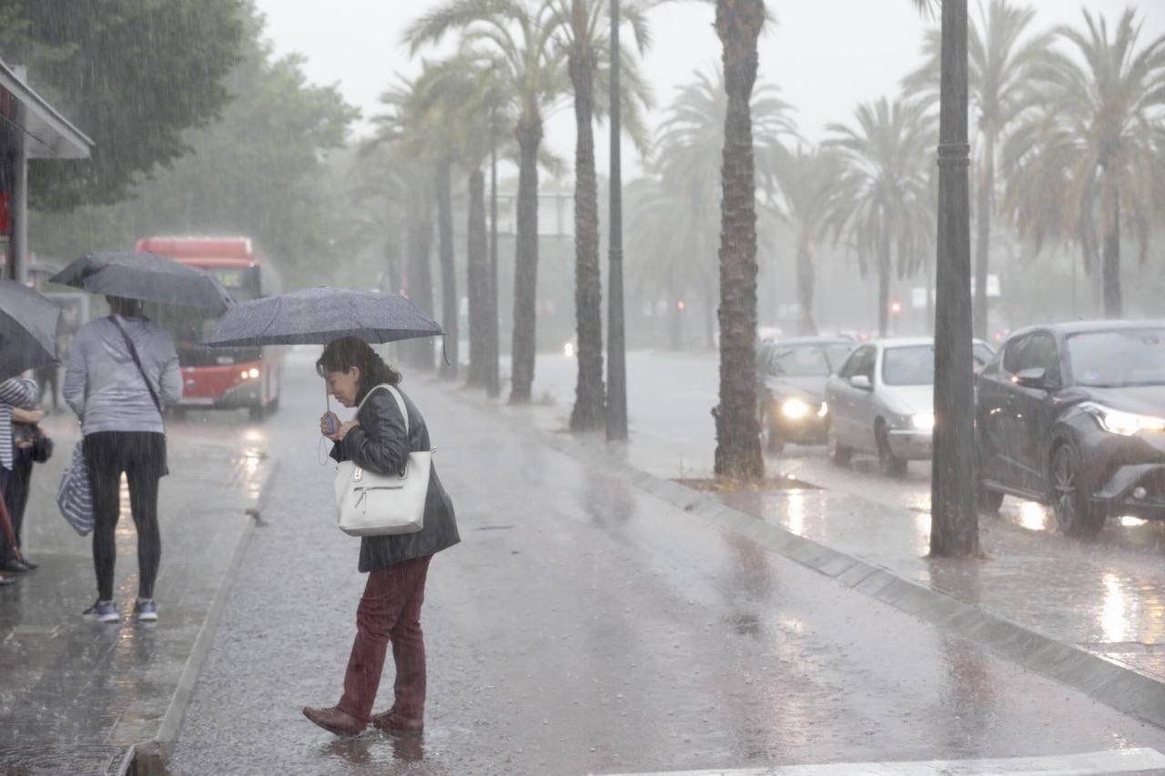 La DANA deja intensas lluvias en Valencia