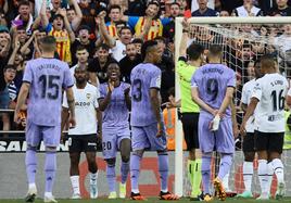 De Burgos Bengoetxea expulsa a Vinícius en Mestalla.