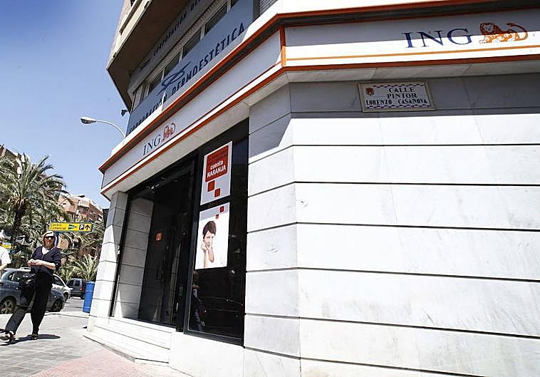 Una sucursal del banco ING
