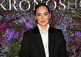 Tamara Falcó posa para los medios en el Teatro Real.