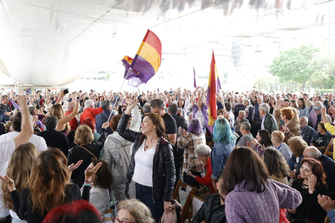 Pablo Iglesias acude al acto de Podemos en Valencia