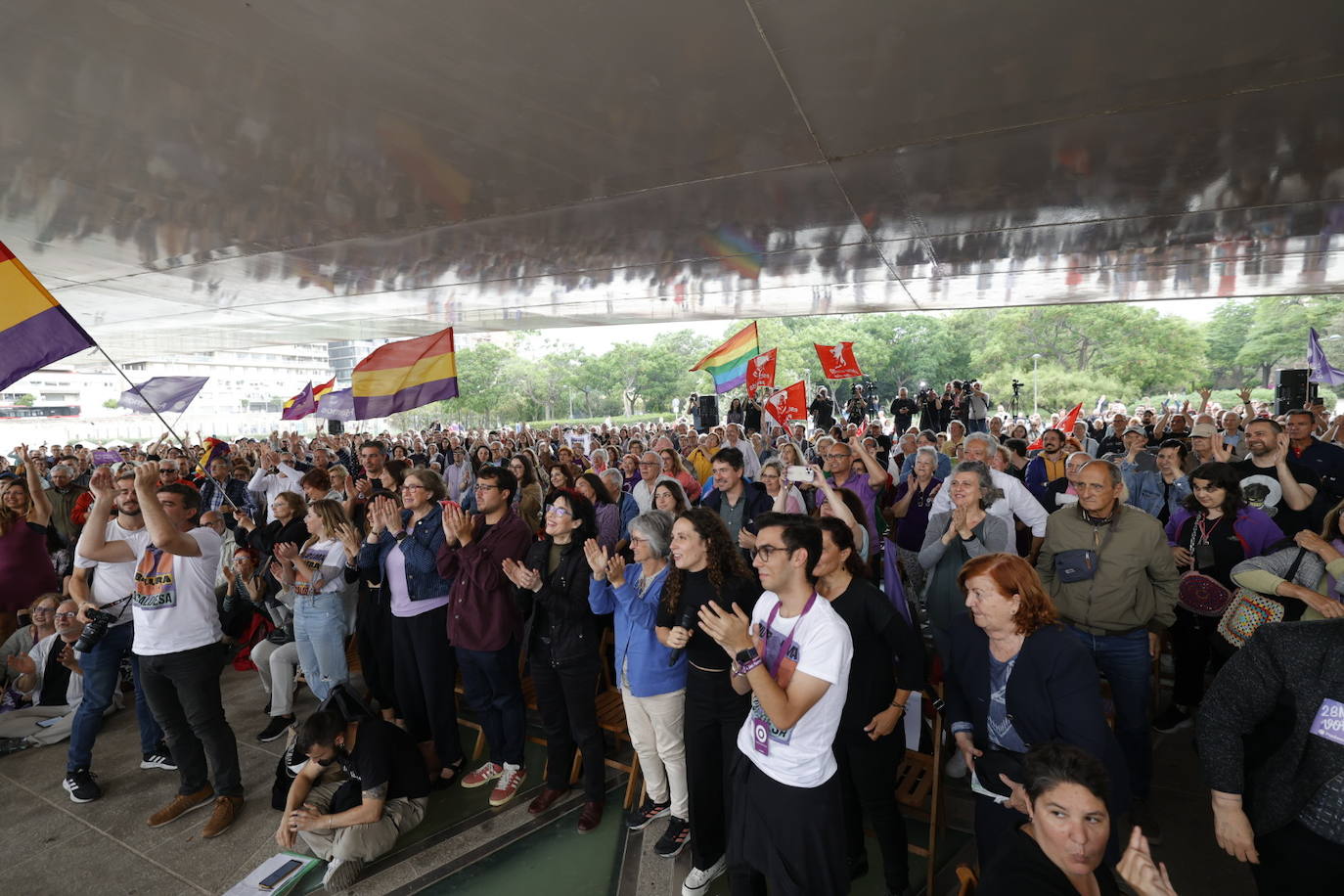 Pablo Iglesias acude al acto de Podemos en Valencia